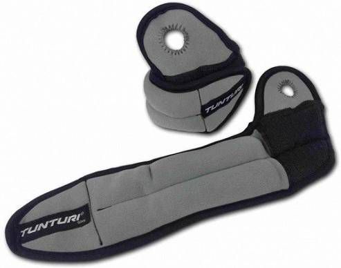 Tunturi Enkel -/polsgewichten 1 Kg Blauw/zwart 2 Stuks
