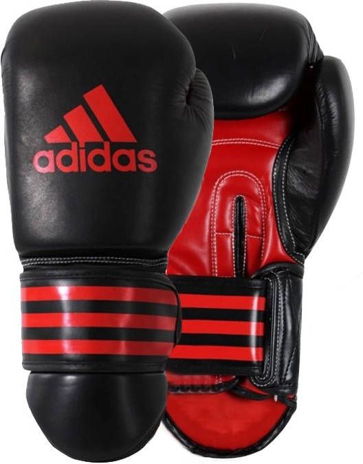 Adidas Power 300(Thai)Bokshandschoenen Zwart Rood 10 oz