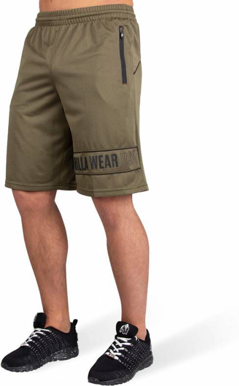 Gorilla Wear Branson Shorts Zwart/Legergroen S