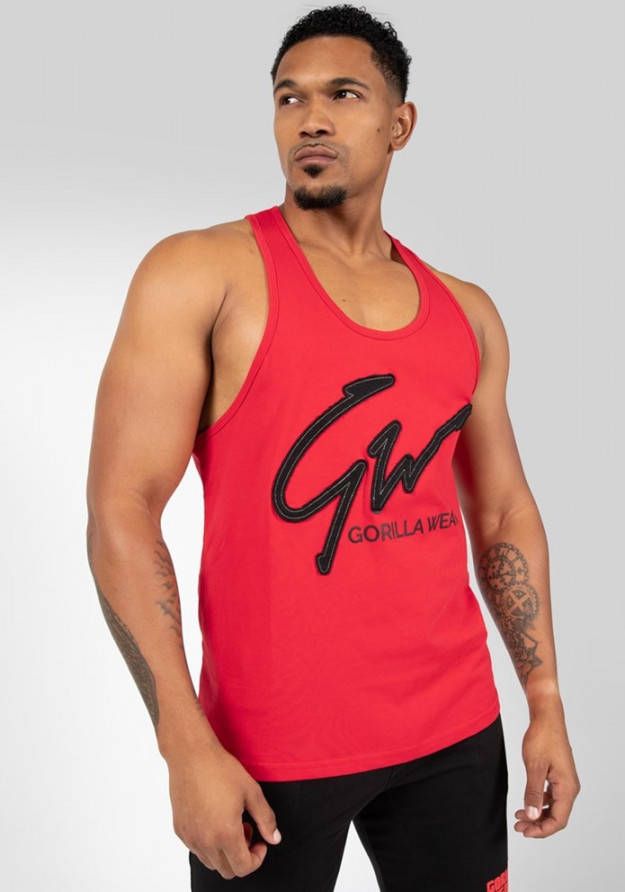 Gorilla Wear Evansville Tank Top Rood 2XL