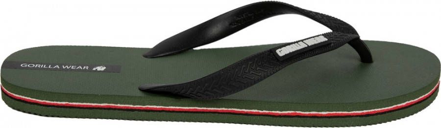 Gorilla Wear Kokomo Teenslippers Legergroen 38