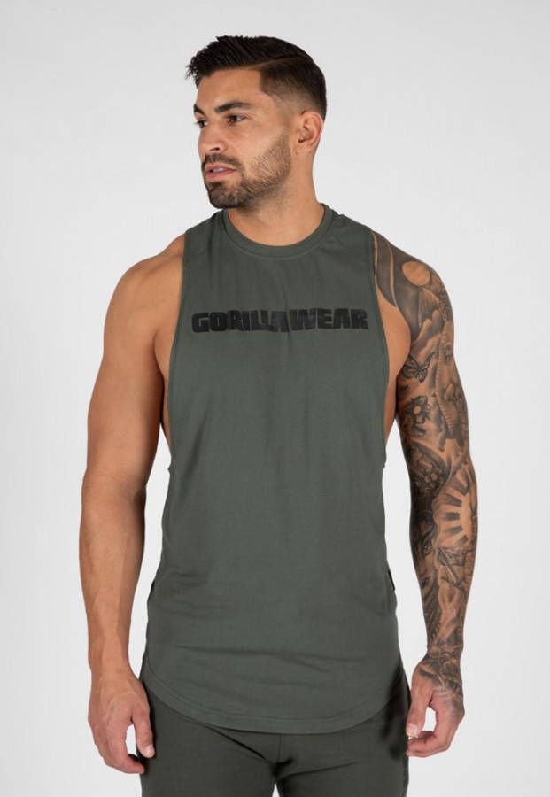 Gorilla Wear Milo Drop Armhole Tank Top Groen