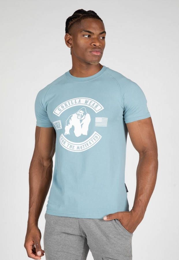Gorilla Wear Tulsa T Shirt Blauw