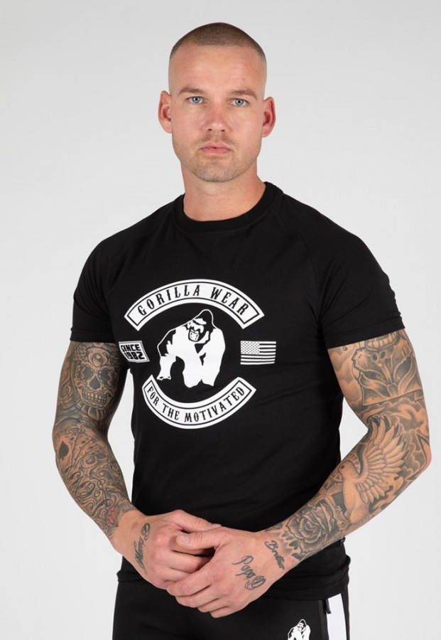 Gorilla Wear Tulsa T Shirt Zwart