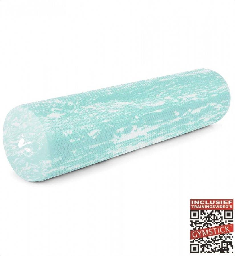 Gymstick Vivid Foam Roller 60 cm Turquoise Met Online Trainingsvideo's