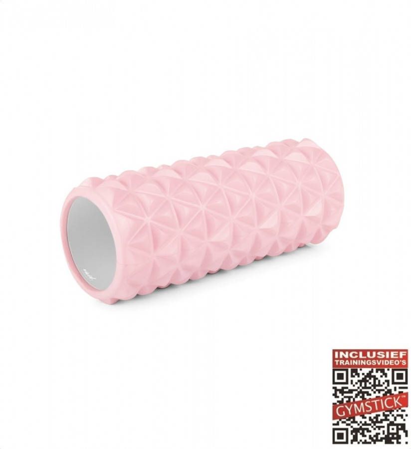 Gymstick Vivid Tube Roller 33 cm Roze Met Online Trainingsvideo's
