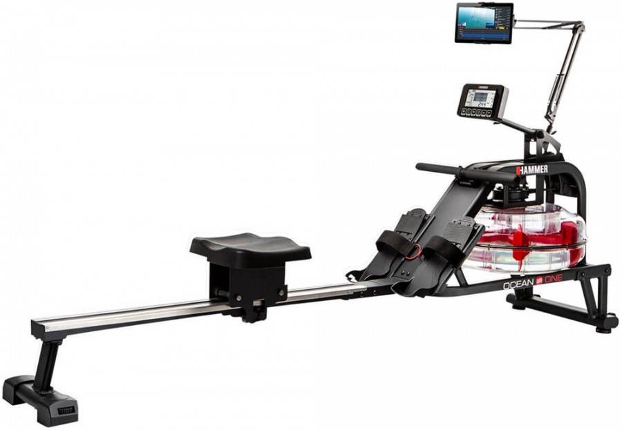 Hammer Ocean One Roeitrainer met Tablethouder Gratis trainingsschema
