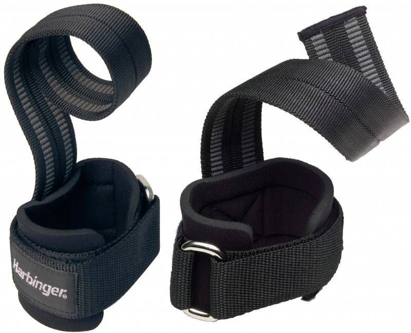 Harbinger Pro Padded Lifting Straps met Stalen Gesp