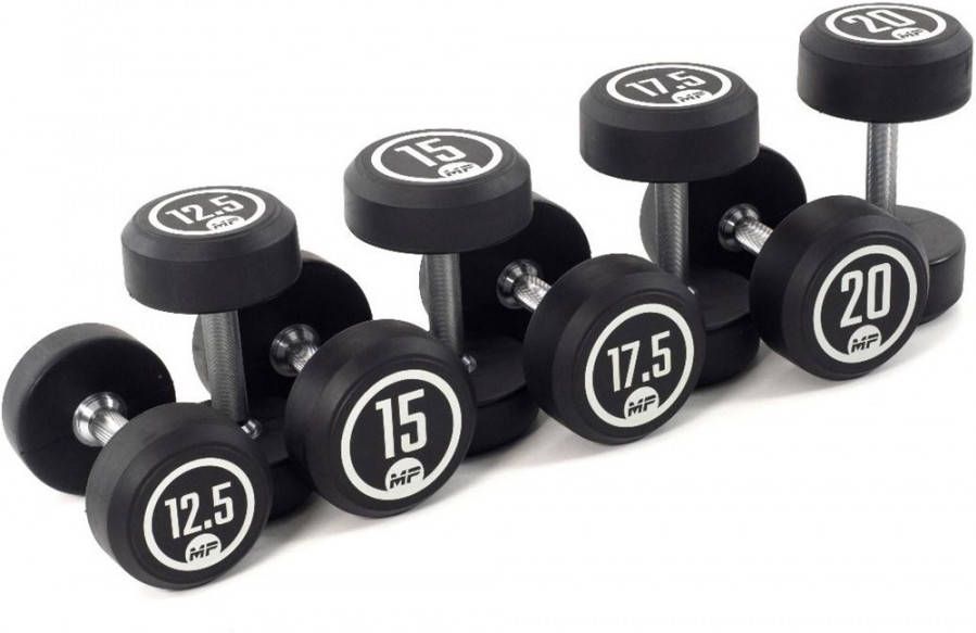 Muscle Power Ronde Rubber Dumbbell Set 8 x 12, 5 20 kg