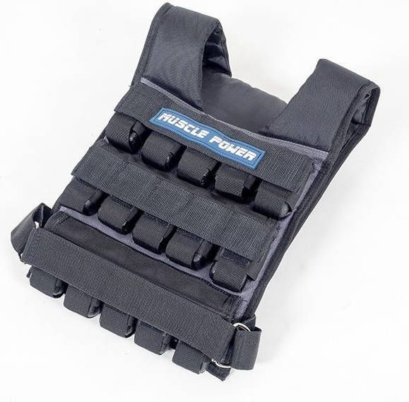 Muscle Power Gewichtsvest 30 kg Zwart