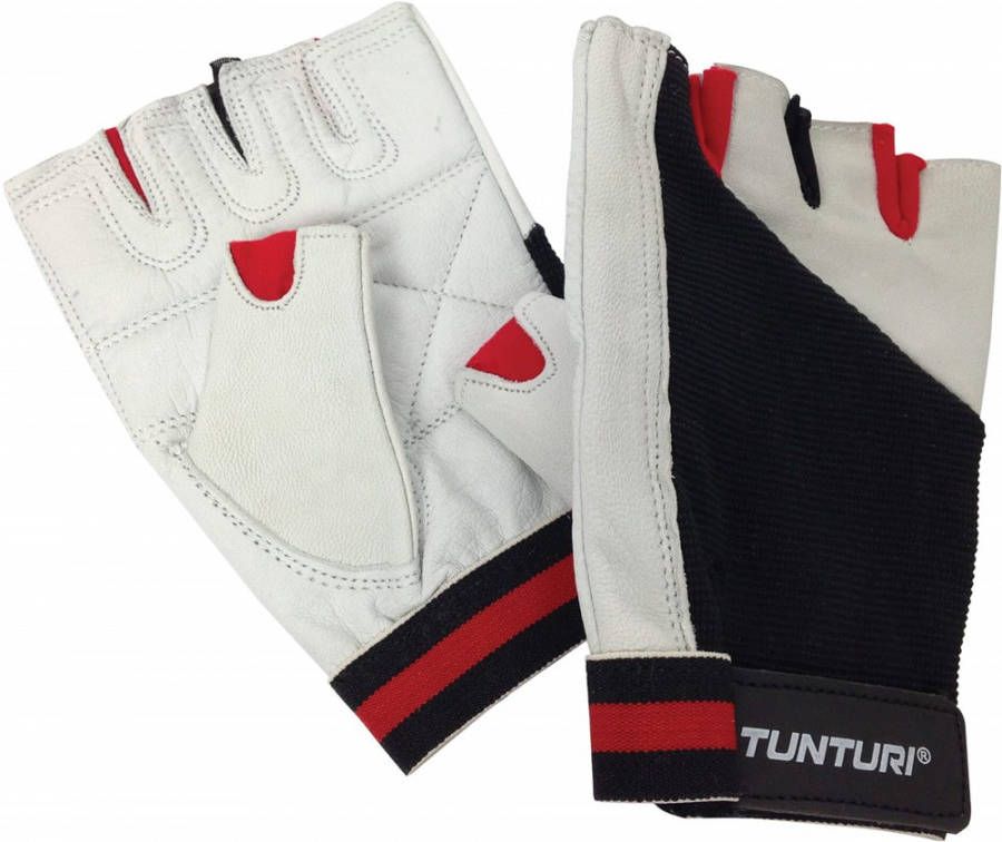 Tunturi Fitness handschoenen Fit Control Lichtgrijs/zwart