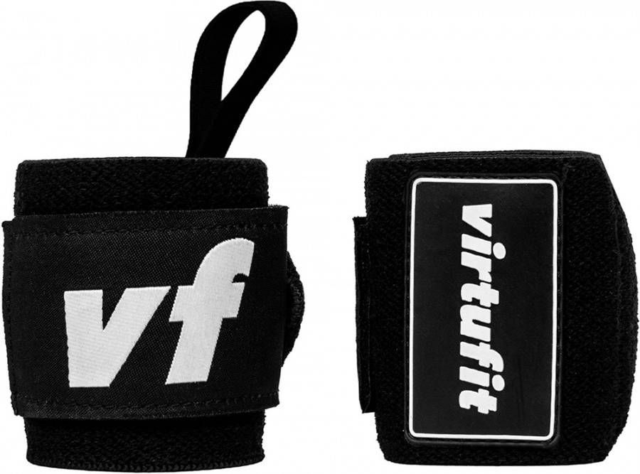 VirtuFit Elastische Wrist Wraps Zwart