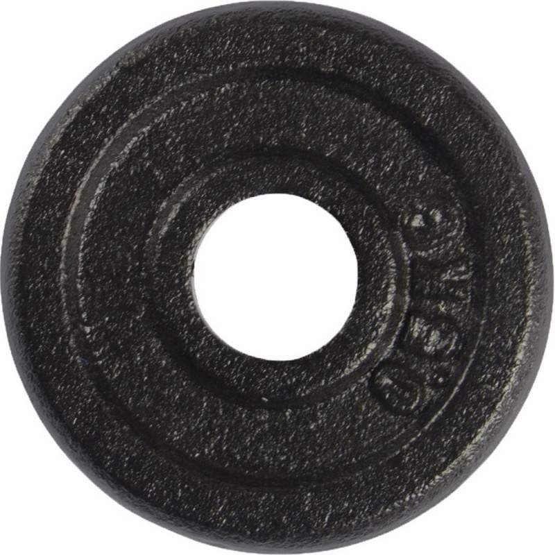 Virtufit Gietijzeren Halterschijf Halter Gewicht 30 Mm 0.5 Kg Zwart