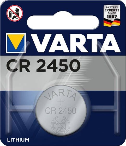 Varta CR2450/6450 lithium knoopcelbatterij 6450101401 3V
