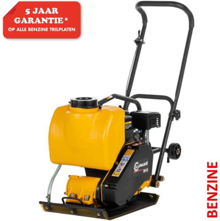 Lumag RPi12 Trilplaat Benzine 5, 5 Pk 1050 Kg Slagkracht