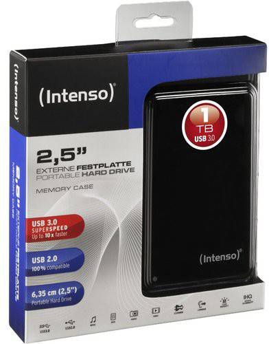 Intenso 6021560 Memory Case Externe Harde Schijf Usb 3.0 2.5 Inch 1tb