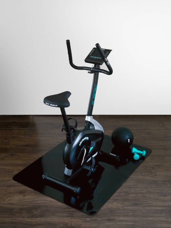 IVOL Onderlegmat/beschermmat voor fitnessapparaten Zwart 120x150 cm