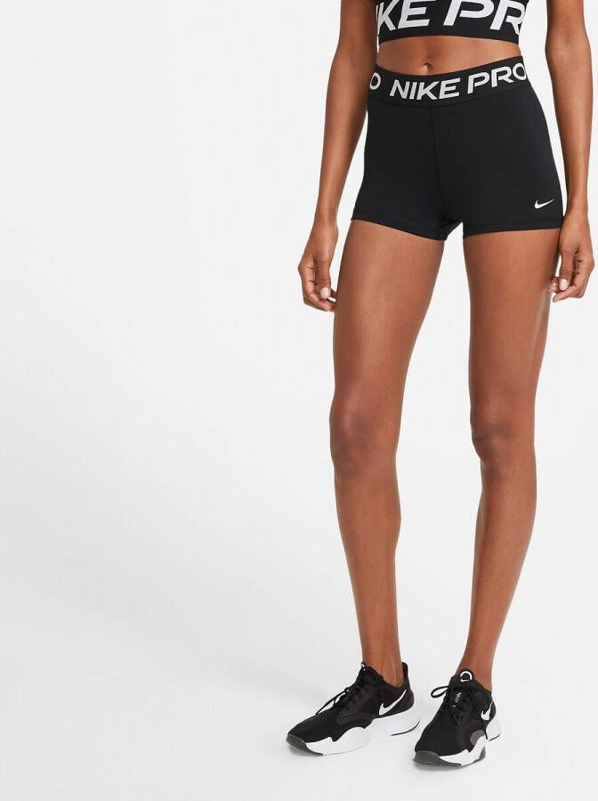 Nike Training Pro 3" Shorts Dames" Black/White Dames