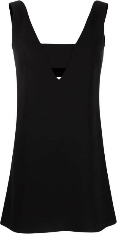 P.a.r.o.s.h. Short Dress With CUT OUT Details , Zwart, Dames