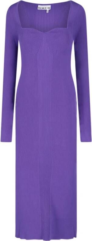 Remain Birger Christensen Maxi kleedjes Paars Dames