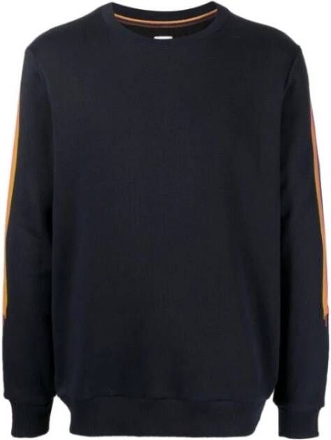 Paul Smith Zwart geschilderde streep crew nek sweatshirt , Zwart, Heren