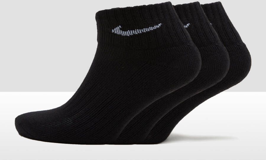 Nike cushion training enkelsokken 3 pack zwart heren