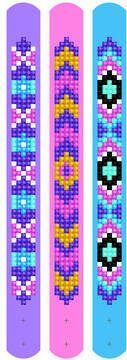 DIAMOND DOTZ DOTZIES®, Original Diamond Schilderij Armbandenset Mauves