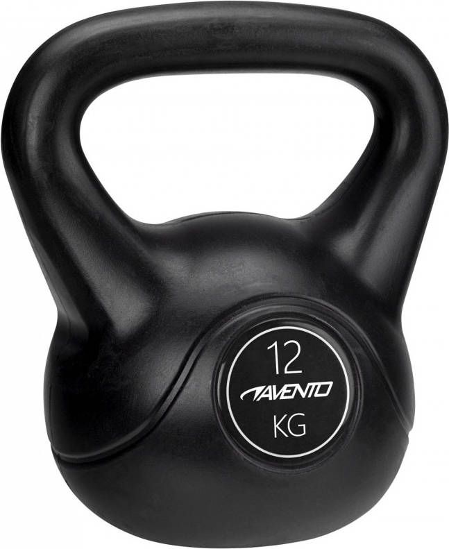 Avento Kettlebell 12 Kg Zwart/grijs