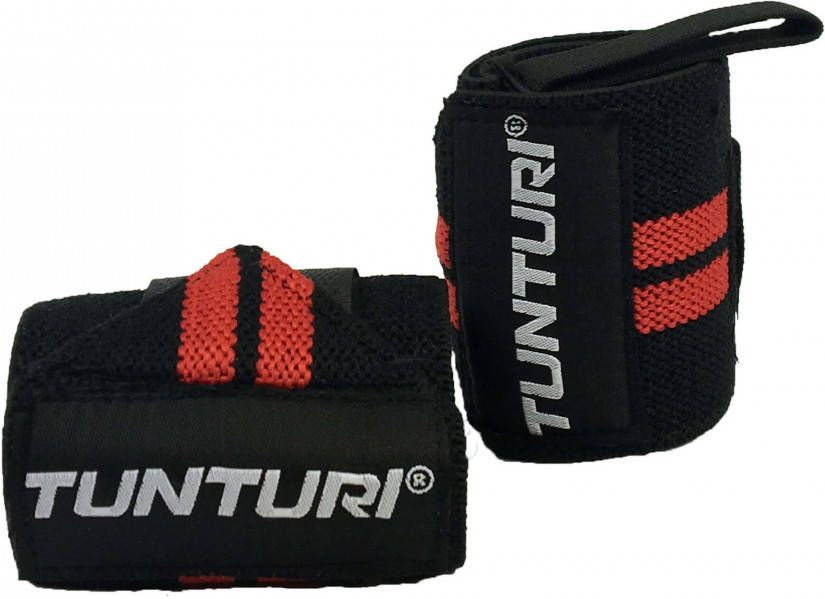 Tunturi Wrist Wraps Zwart/Rood