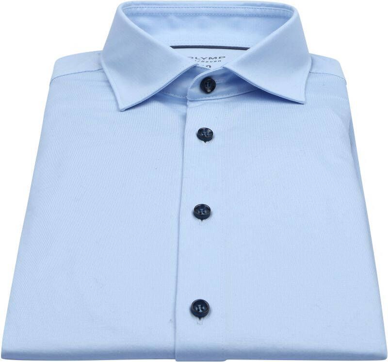 OLYMP Level Five 24/Seven Body Fit Jersey shirt zilvergrijs, Effen