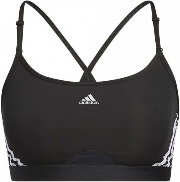 Adidas Aeroreact Training Light Support 3 Stripes Beha Black/White Dames