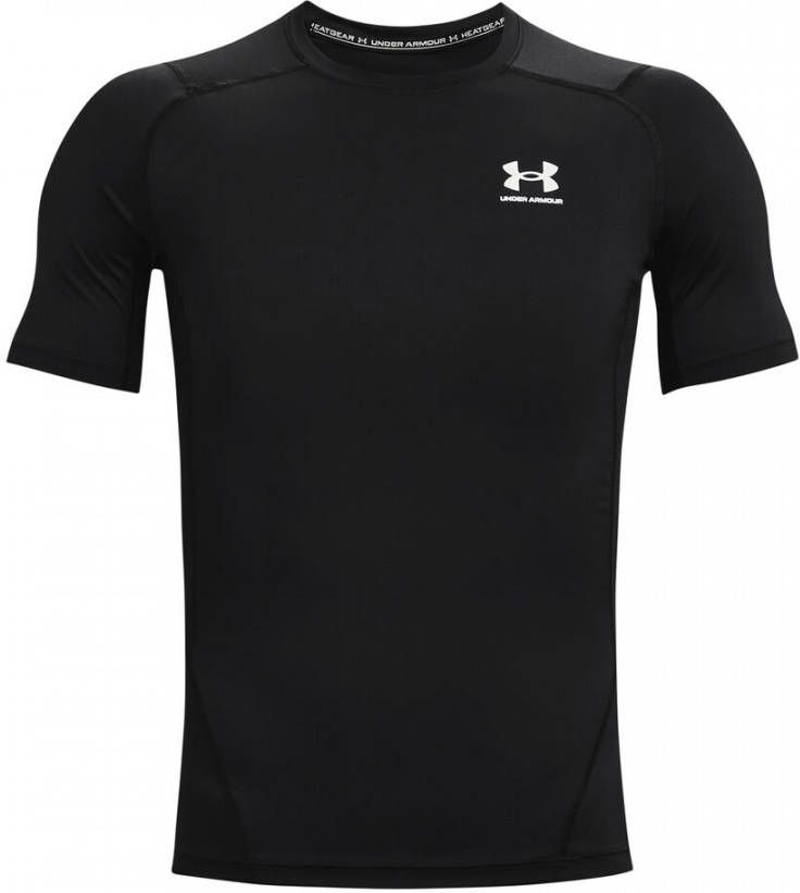 Under Armour Herenshirt HeatGear® Armour met korte mouwen Zwart/Wit