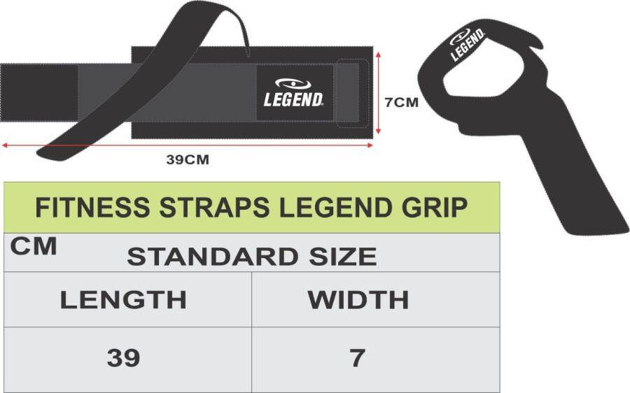Legend Sports Fitness straps heren/dames power grip