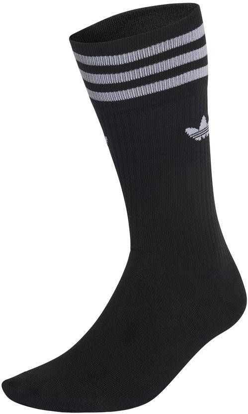 adidas Originals Kousen Solid Crew 3 Pak Zwart/Wit