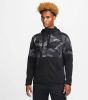 Nike Dri FIT Fitnesshoodie van fleece met rits en camouflageprint voor heren Zwart online kopen