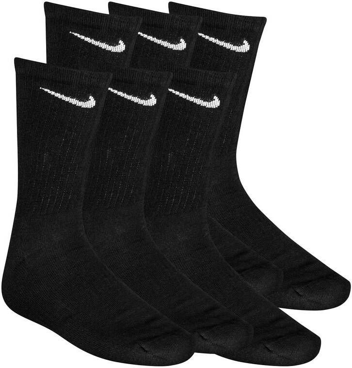 Nike 6 Pack Cushion Crew Socks Heren Black/White/White Heren