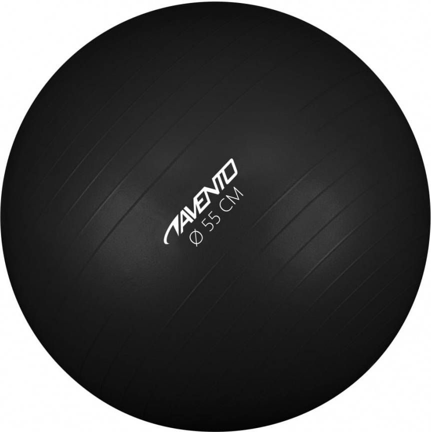 Avento Fitnessbal 55 Cm Rubber Zwart