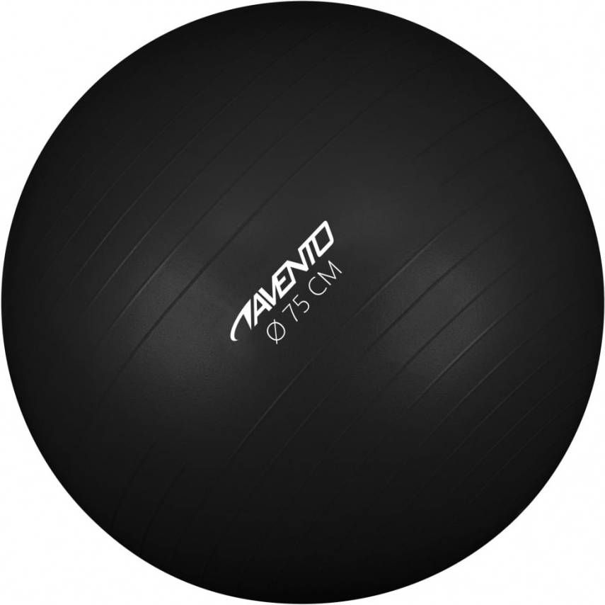 Avento Fitnessbal 75 Cm 1, 3 Kilo Zwart