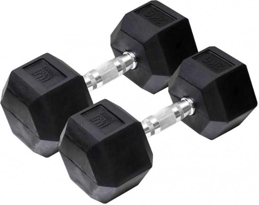Orange Gym Hex Dumbbell 2kg Set Van 2