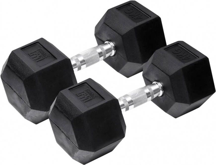 Orange Gym Hex Dumbbell 4kg Set Van 2