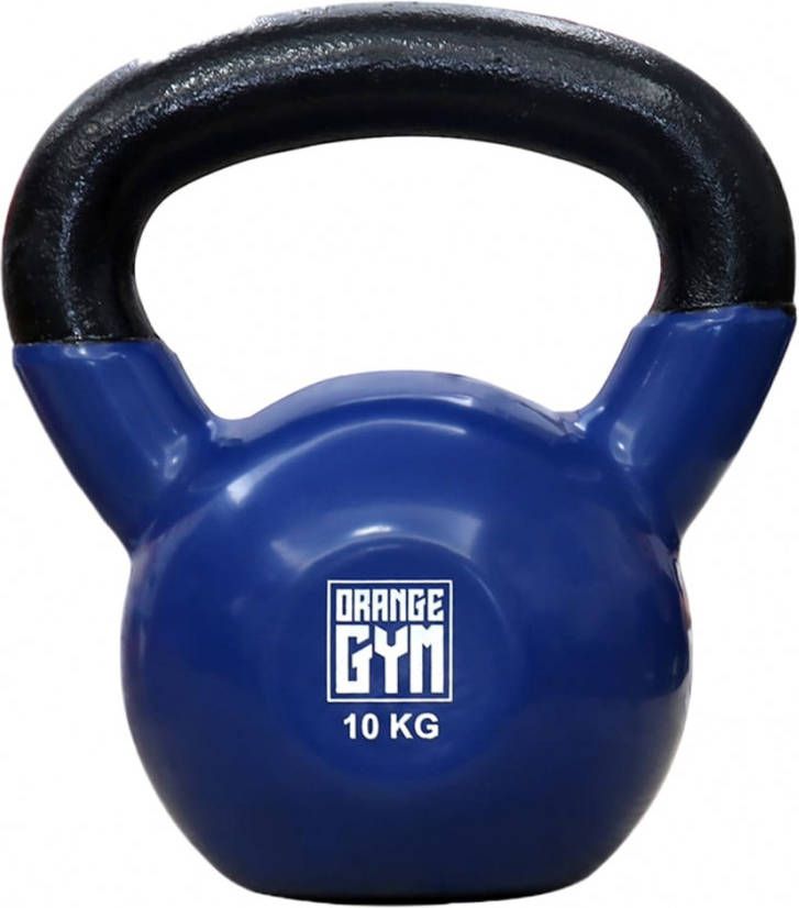 Orange Gym Kettlebell Vinyl 10 kg blauw