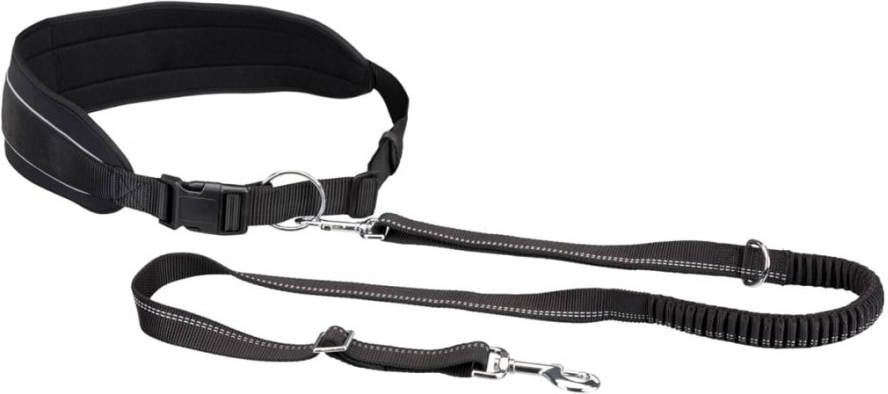 vidaXL Trixie Hondenhardlooplijn 75 120 Cm Nylon 120 150 Cm Grijs