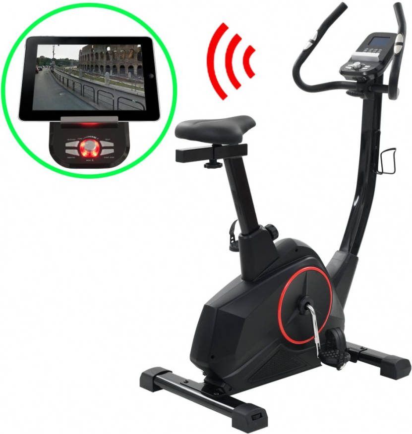 VIDAXL Hometrainer magnetisch met hartslagmeter programmeerbaar
