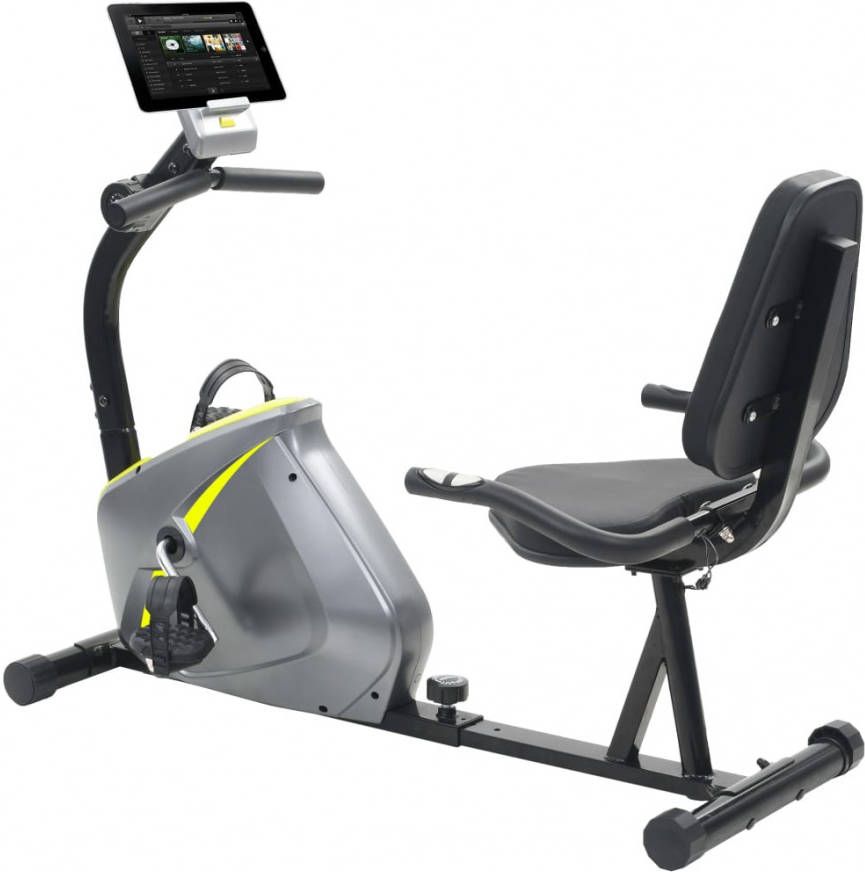 VIDAXL Ligfiets hometrainer magnetisch met hartslagmeter