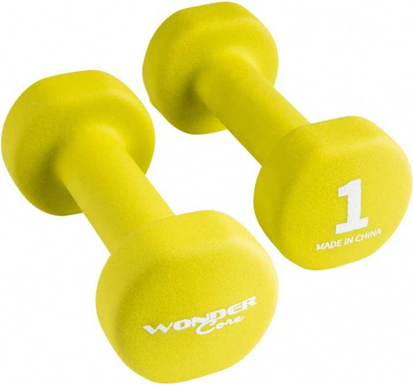 Wonder core Neoprene Dumbbell 1 Kg Set Van 2