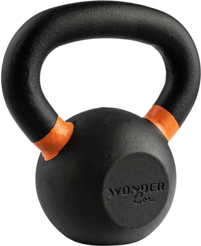 Wonder Core Kettlebell Power Coating 6 kg zwart en oranje