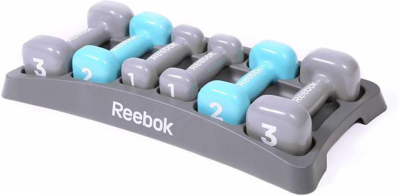 Vinyl Dumbbells Reebok Dames Set 1 t/m 3 kg