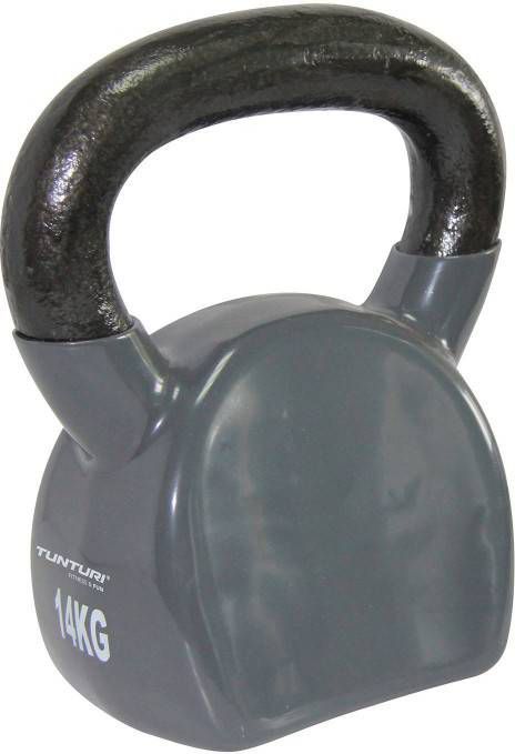 Tunturi Kettlebell Vinyl 14 kg Grijs