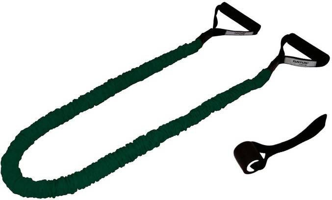 Tunturi Tubing met Beschermhoes Suspension trainer Sling trainer Medium Weerstand Groen